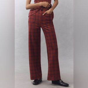NWT Anthropologie The Colette Size 29 Full-Length Tartan Plaid Pants by Maeve